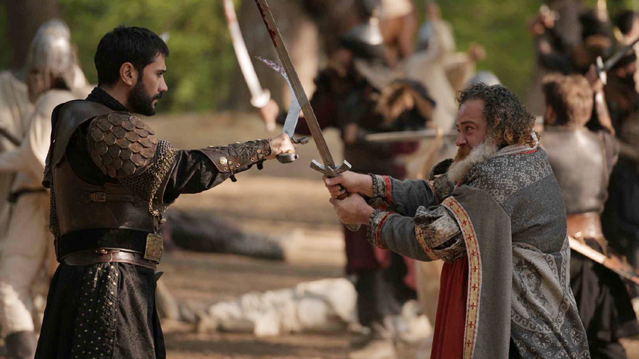 Watch Sultan Salahuddin Ayyubi Season 2 Episode 57 Urdu Subtitles as Saladin faces political conspiracies, the rebellion of Izzeddin, and plots against the Islamic world. SEASON 2 Bolum 57 delivers high drama, emotion, and power. Stream in Urdu on NiaziPlay.